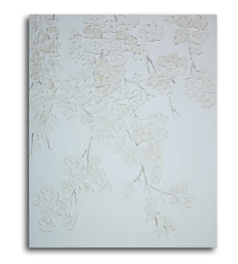 Whispers of Magnolia – Hand-Painted Canvas Art