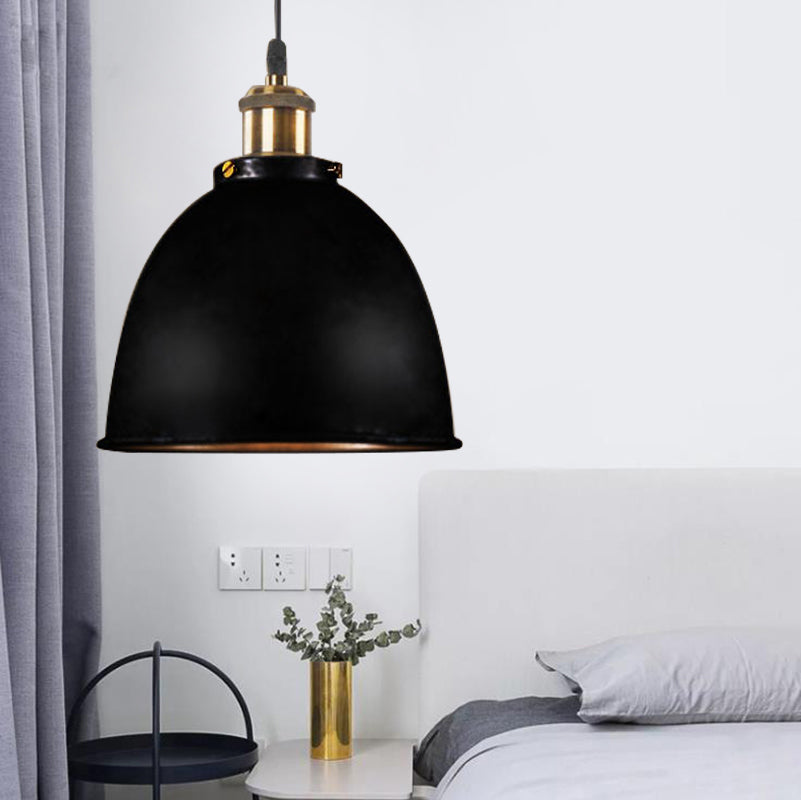 Antique Inspired Dome Pendant Lamp (Various Colors)