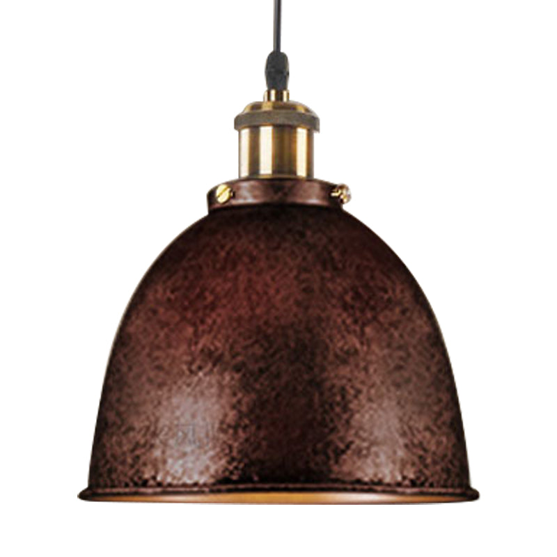 Antique Inspired Dome Pendant Lamp (Various Colors)