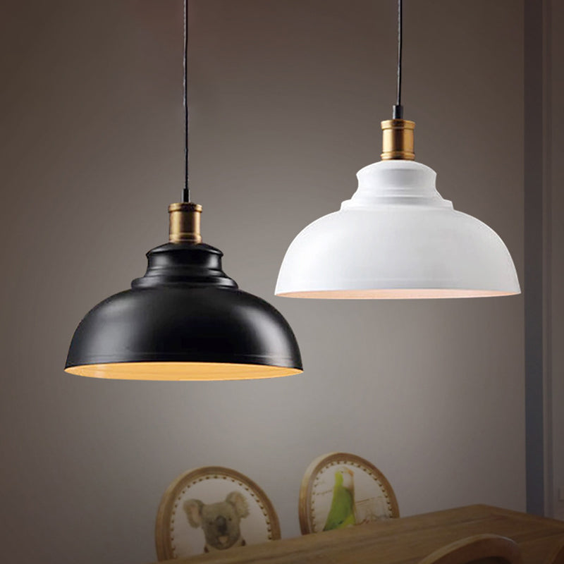 Aaliyah - Adjustable Industrial Dome Pendant Light (3 Colors)