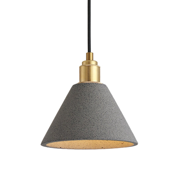 Modern Concrete Pendant Lamp Minimalist Design (Grey or Pink)