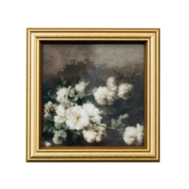 Love Story – Mini Floral Art in Small Gold Frame