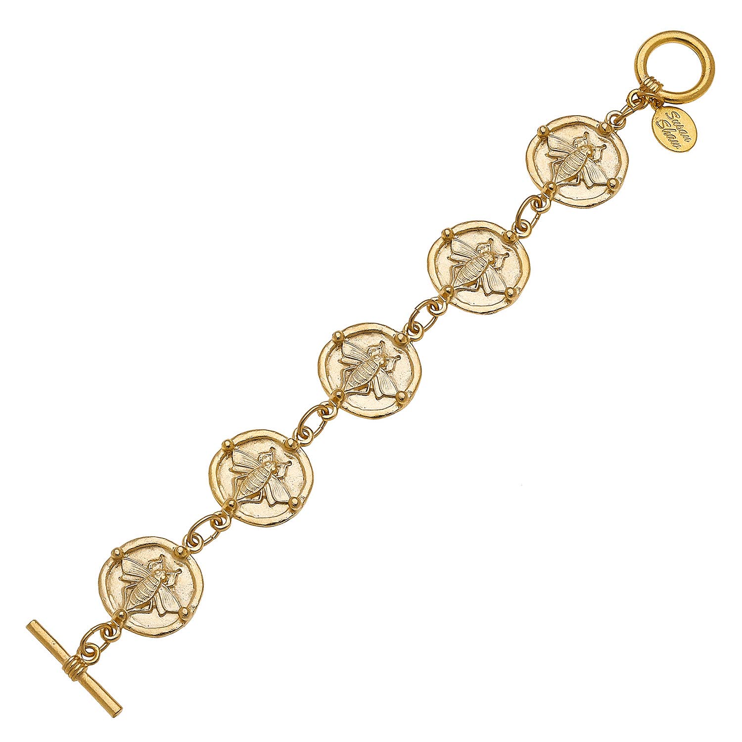 Linked Bee Intaglio Bracelet