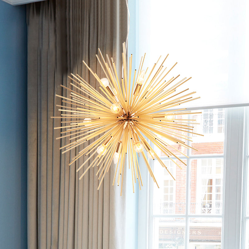 Gold Metal Starburst Chandelier (Various Sizes)