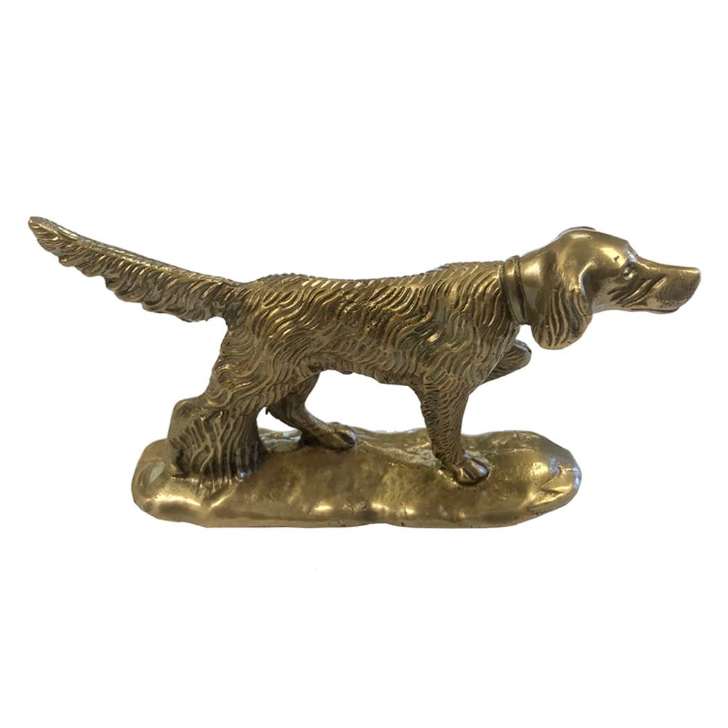 Antiqued Brass Pointer Dog