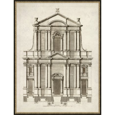 Framed Traditional European Architecture Art Print I