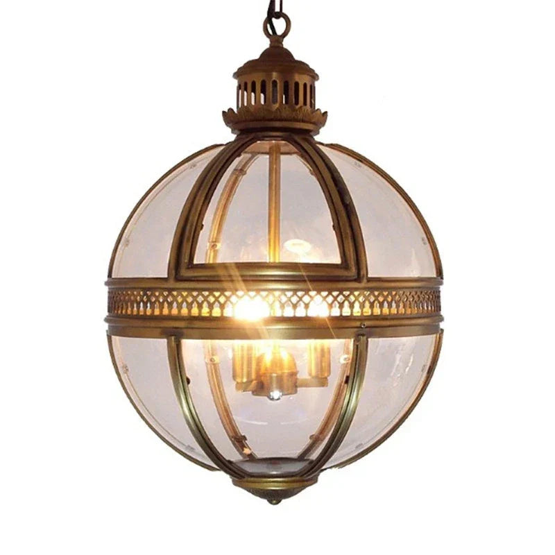 Vintage Loft Globe Pendant Light Retro Indoor/Outdoor Lighting (2 Colors)