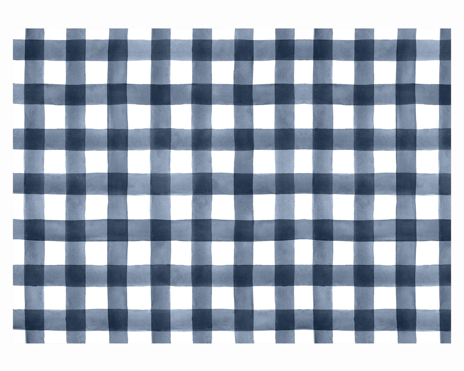 Navy Gingham Paper Placemat