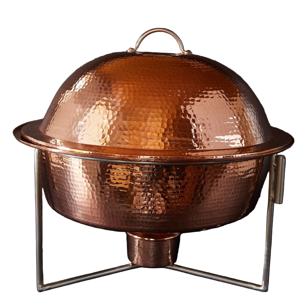 Copper Round Dome Chafers (2 Sizes)