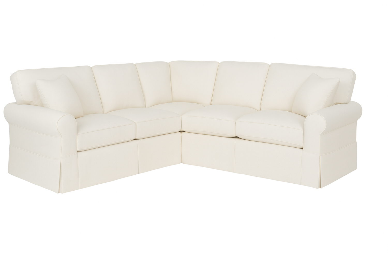 Quickship 91" Slipcovered Sectional