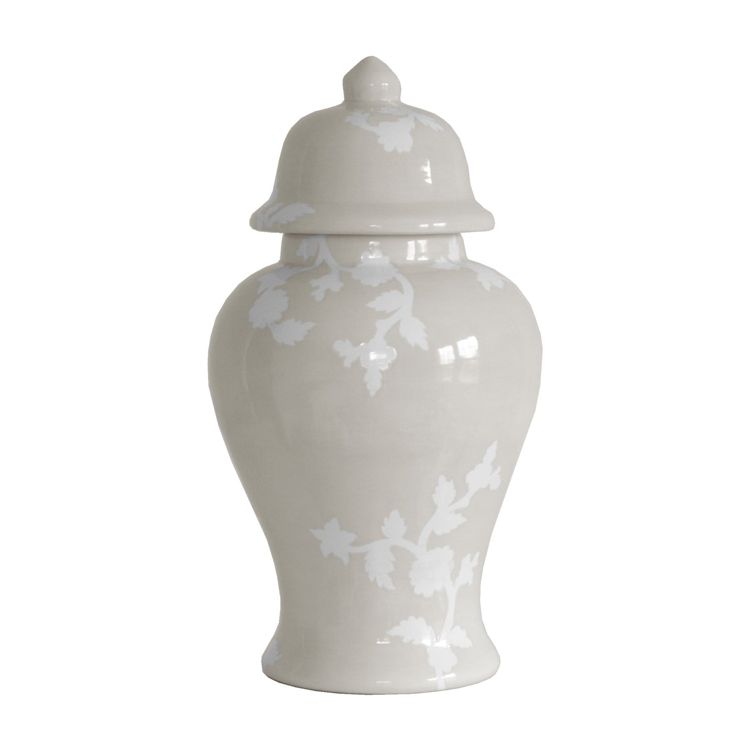 Chinoiserie Dreams Ginger Jars in Beige (Various Sizes)