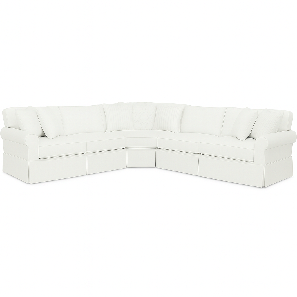 Quickship 127" Slipcovered Sectional