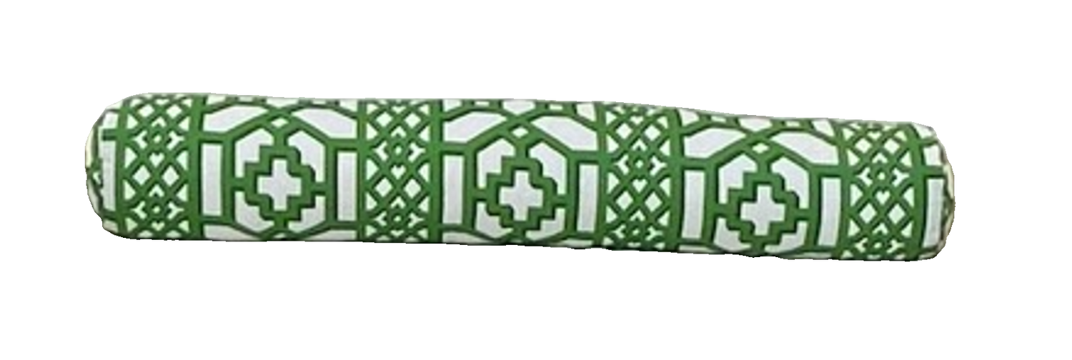 NH Mandeville Collection Green Trellis Bolster 8" x 48"