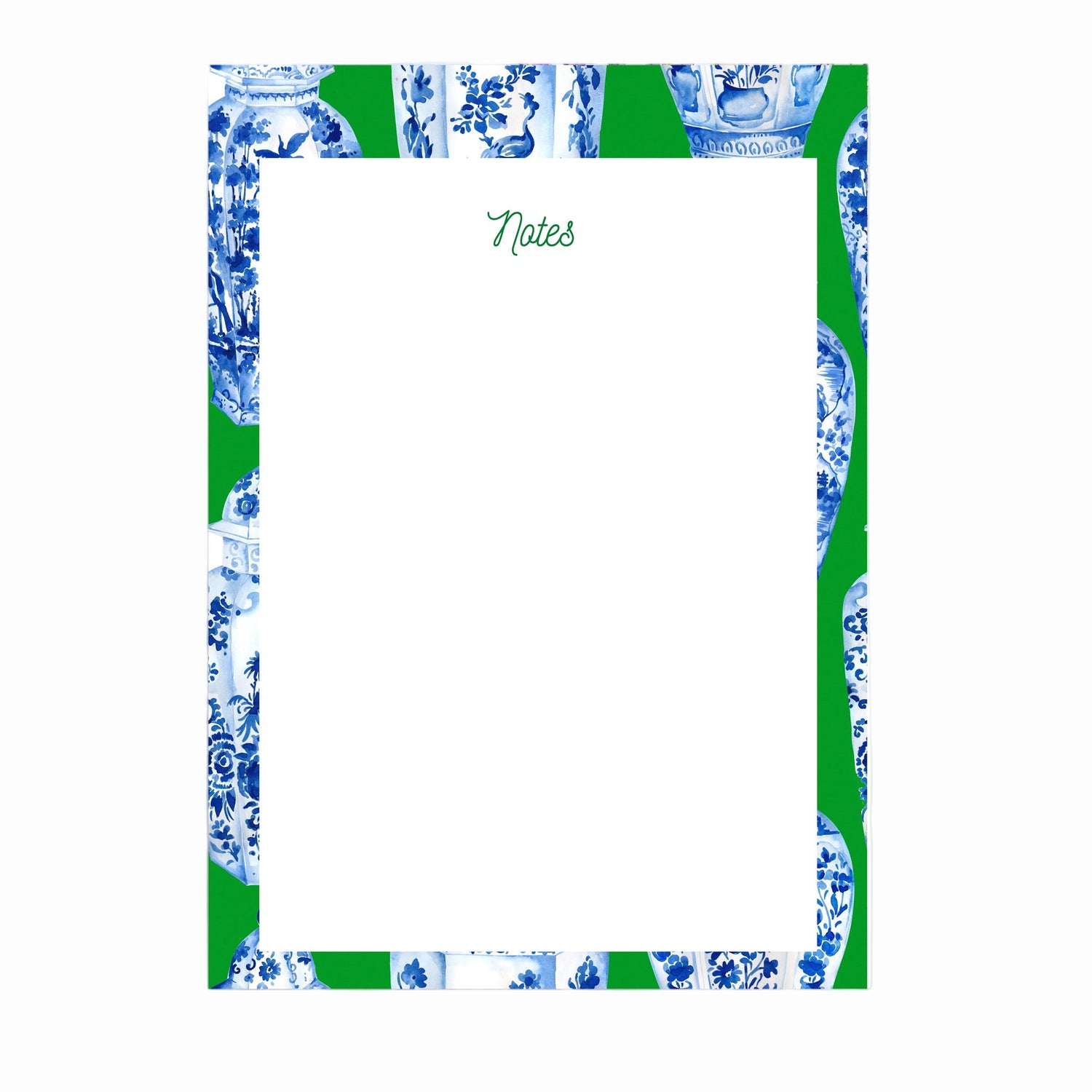 Green Ginger Jar Notepad