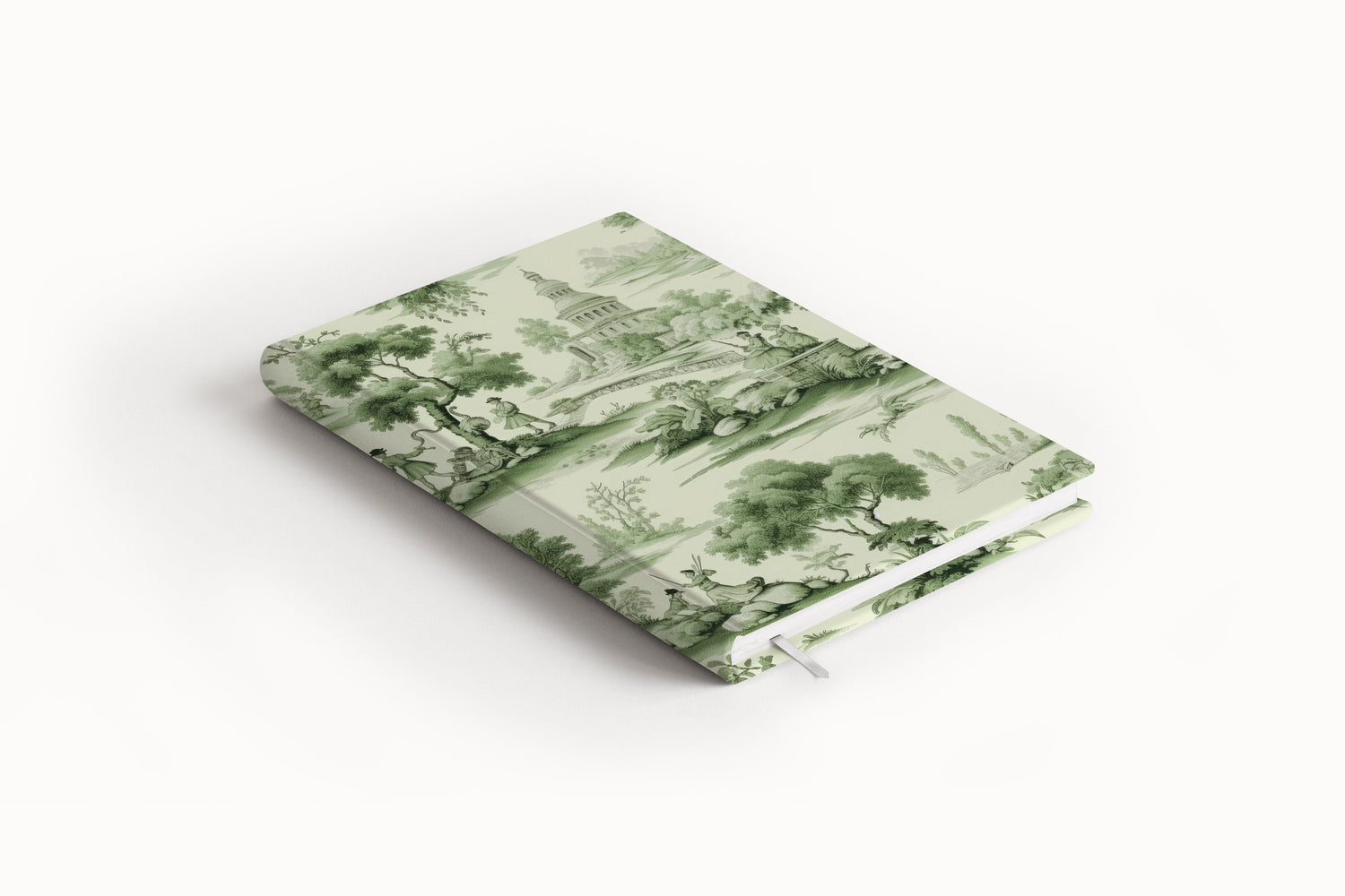 Green Toile Hydrangea Journal