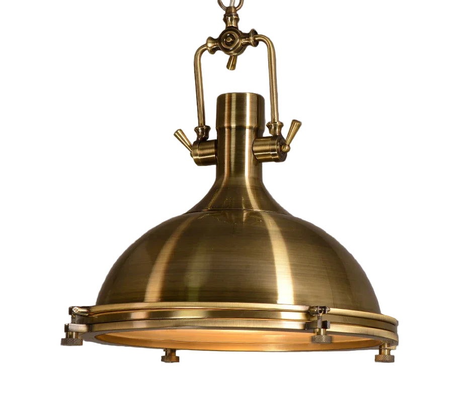 Nora's Retro Industrial Metal Pendant Light (Various Colors)