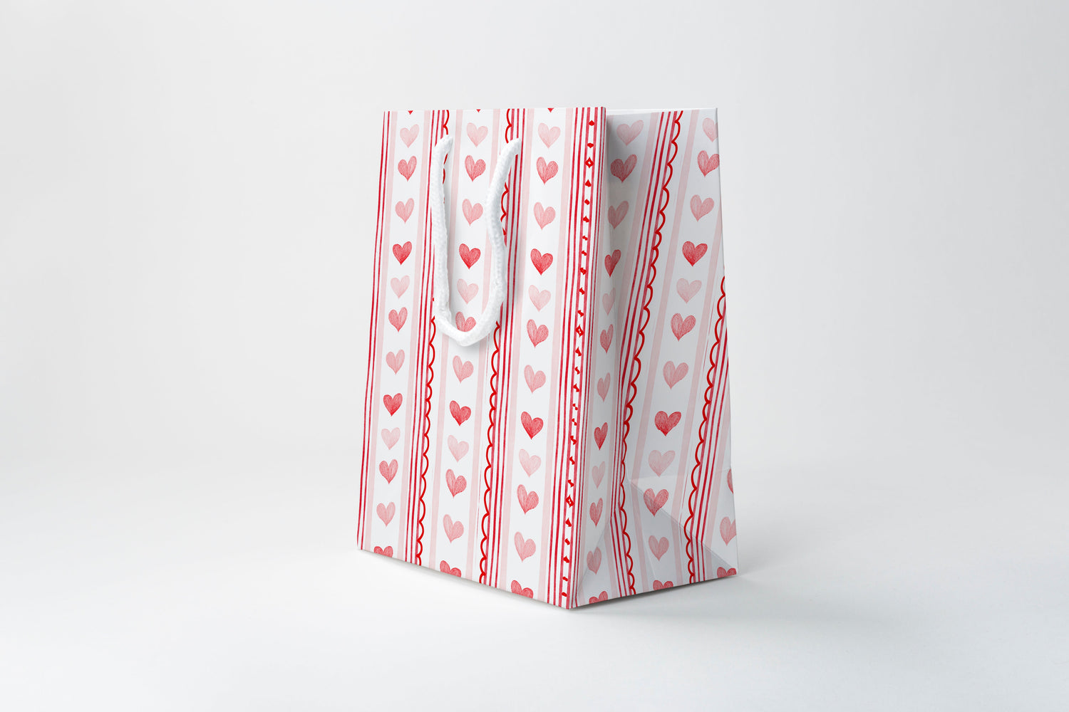 Hearts & Stripes Gift Bag