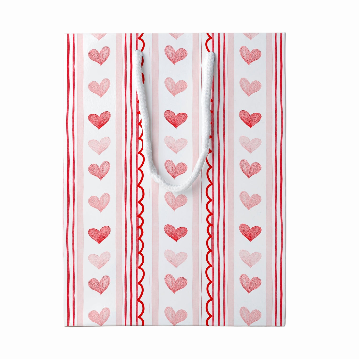 Hearts & Stripes Gift Bag