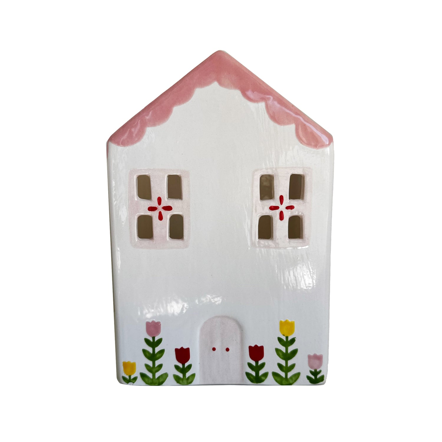 Tulip Fever Scalloped House Vase/Container (3 Colors)