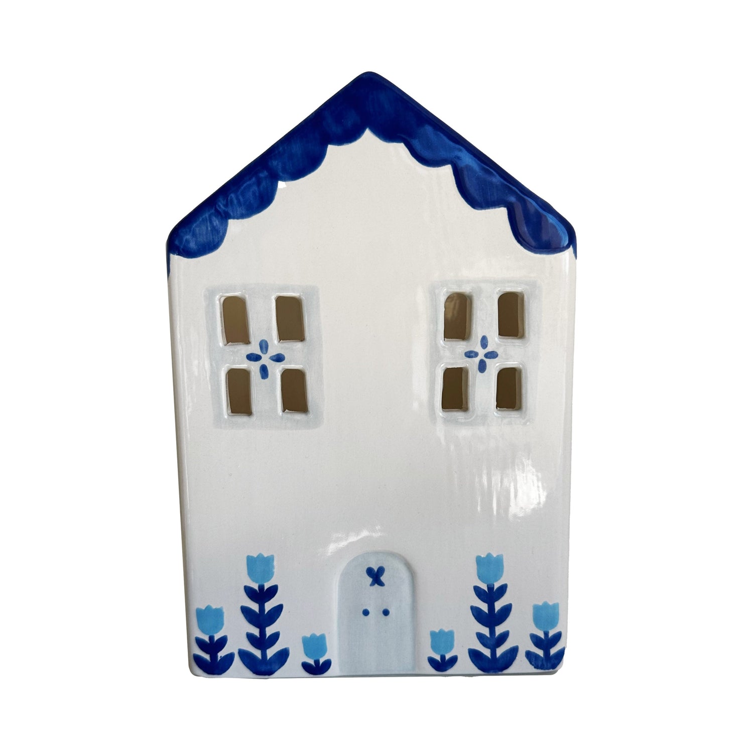 Tulip Fever Scalloped House Vase/Container (3 Colors)