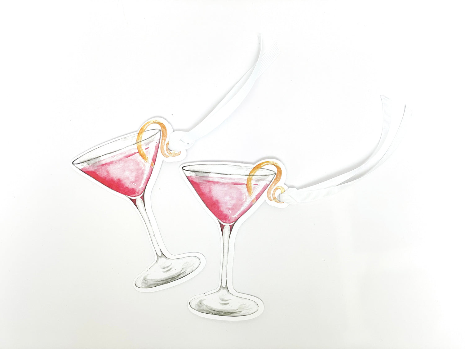Pink Cosmo Martini Gift Tags