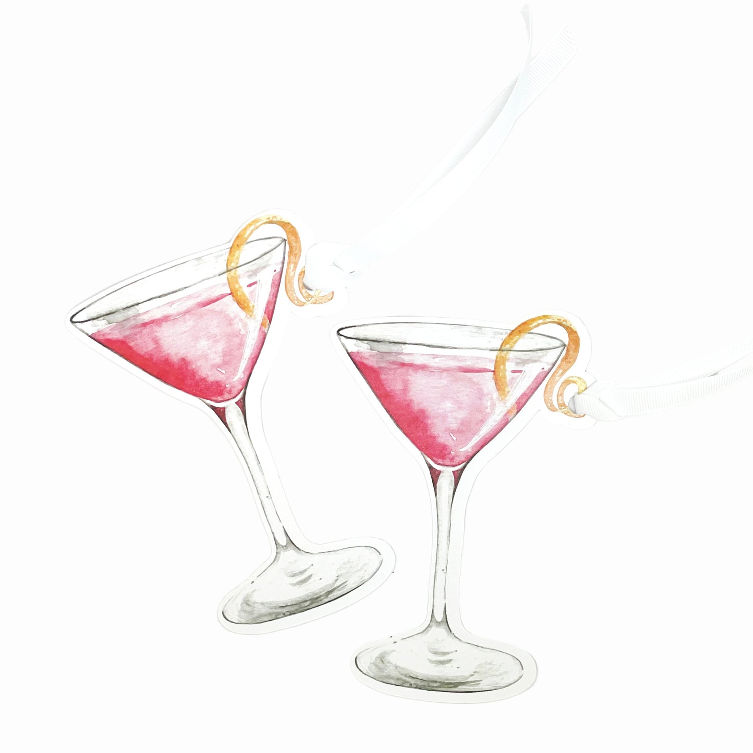 Pink Cosmo Martini Gift Tags