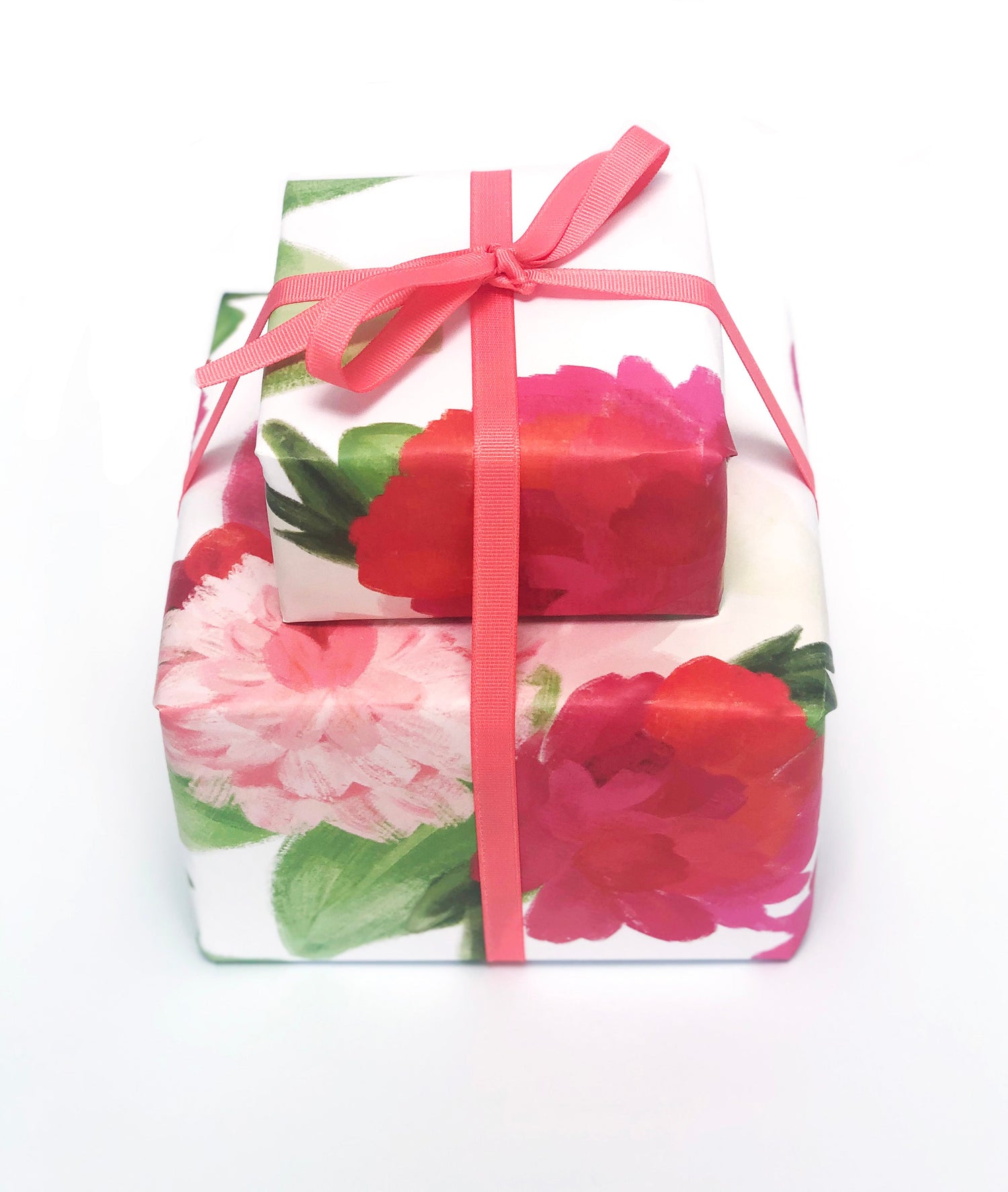 Floral Wrapping Paper as Set w/ Gift Tags or