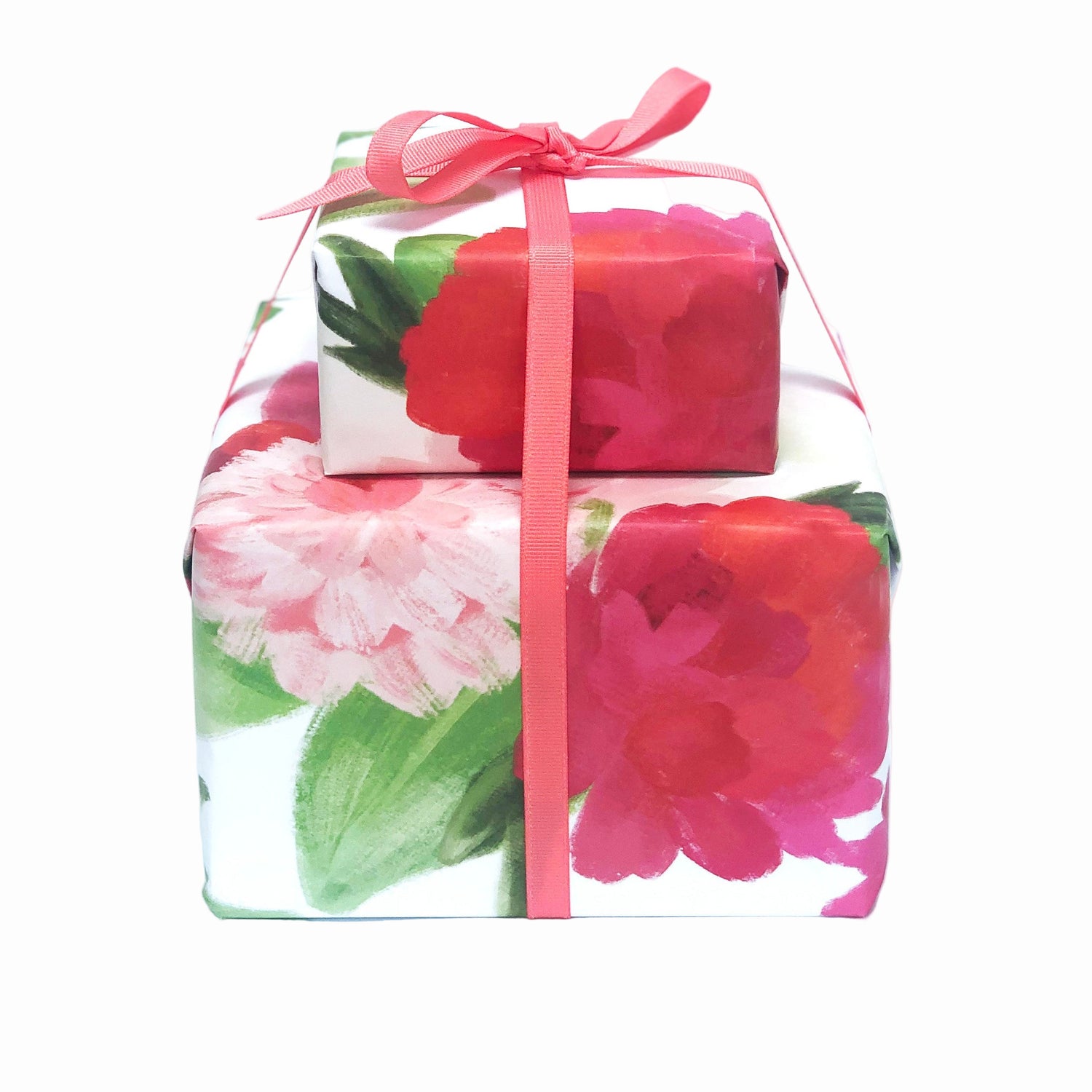 Floral Wrapping Paper as Set w/ Gift Tags or