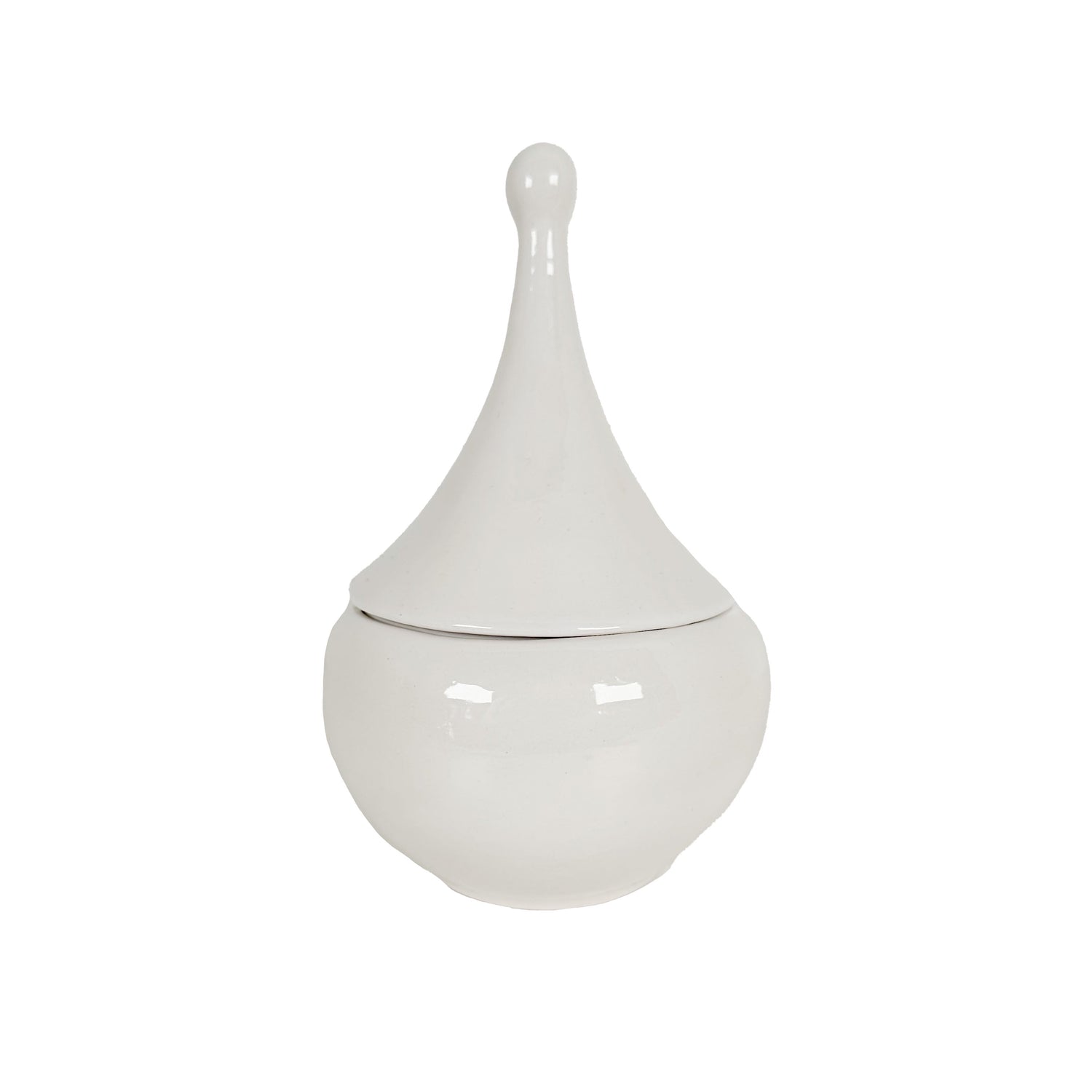 Teardrop Jars in White (Various Sizes)