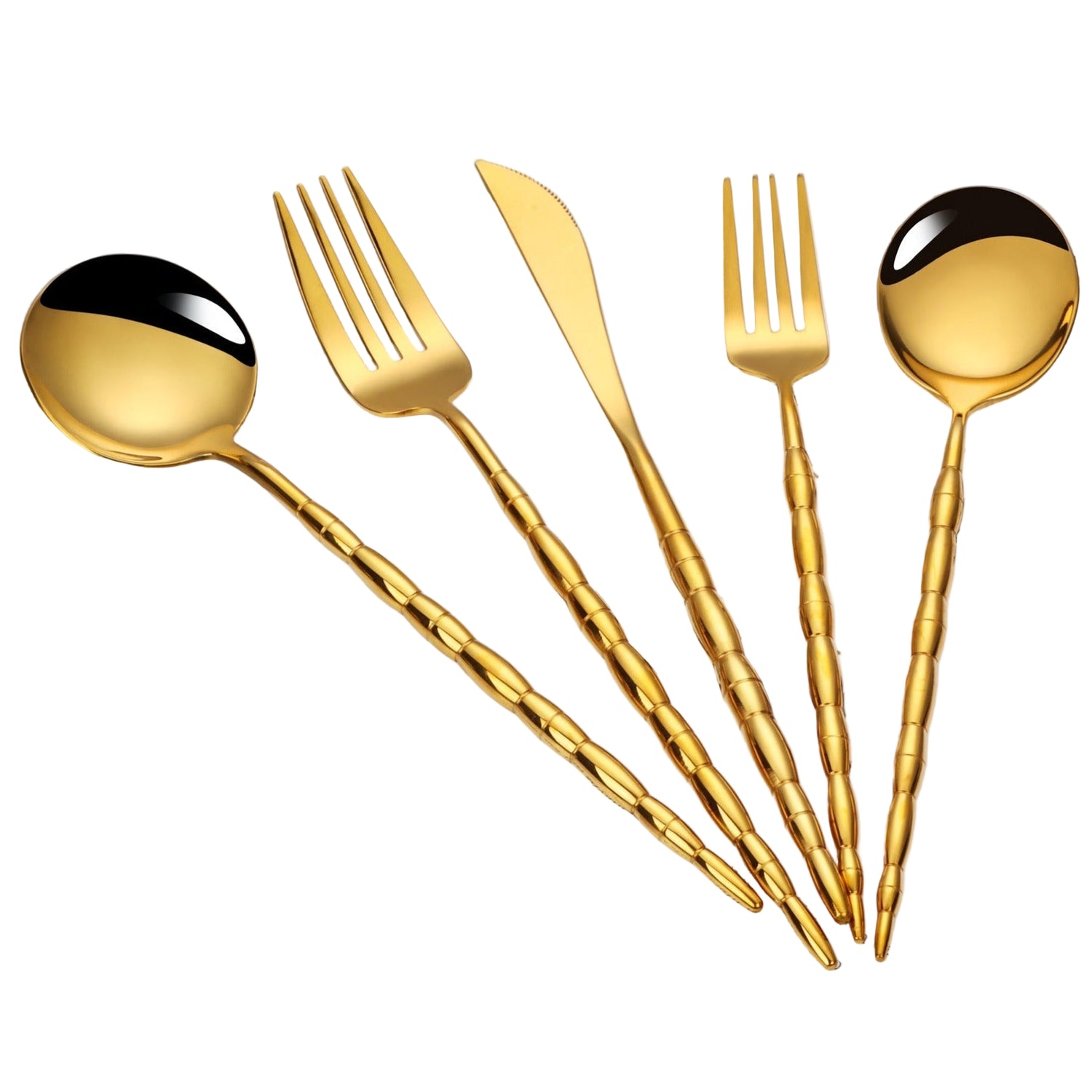 Service for 6 Bundle Flatware in Gold