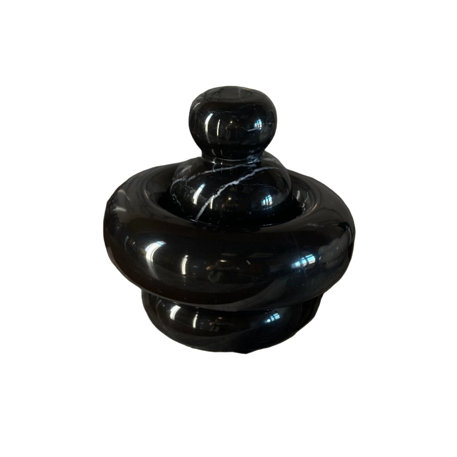 Mortar & Pestle in Gloss Black