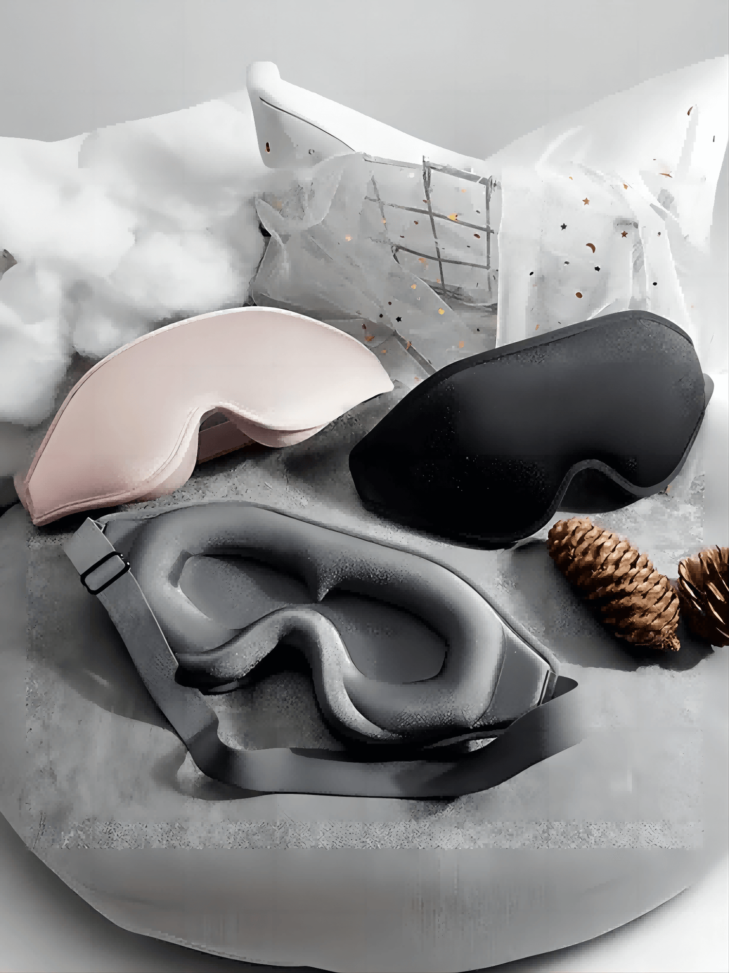 Rebound Memory Foam 3D Sleep Eye Mask (Various Colors)