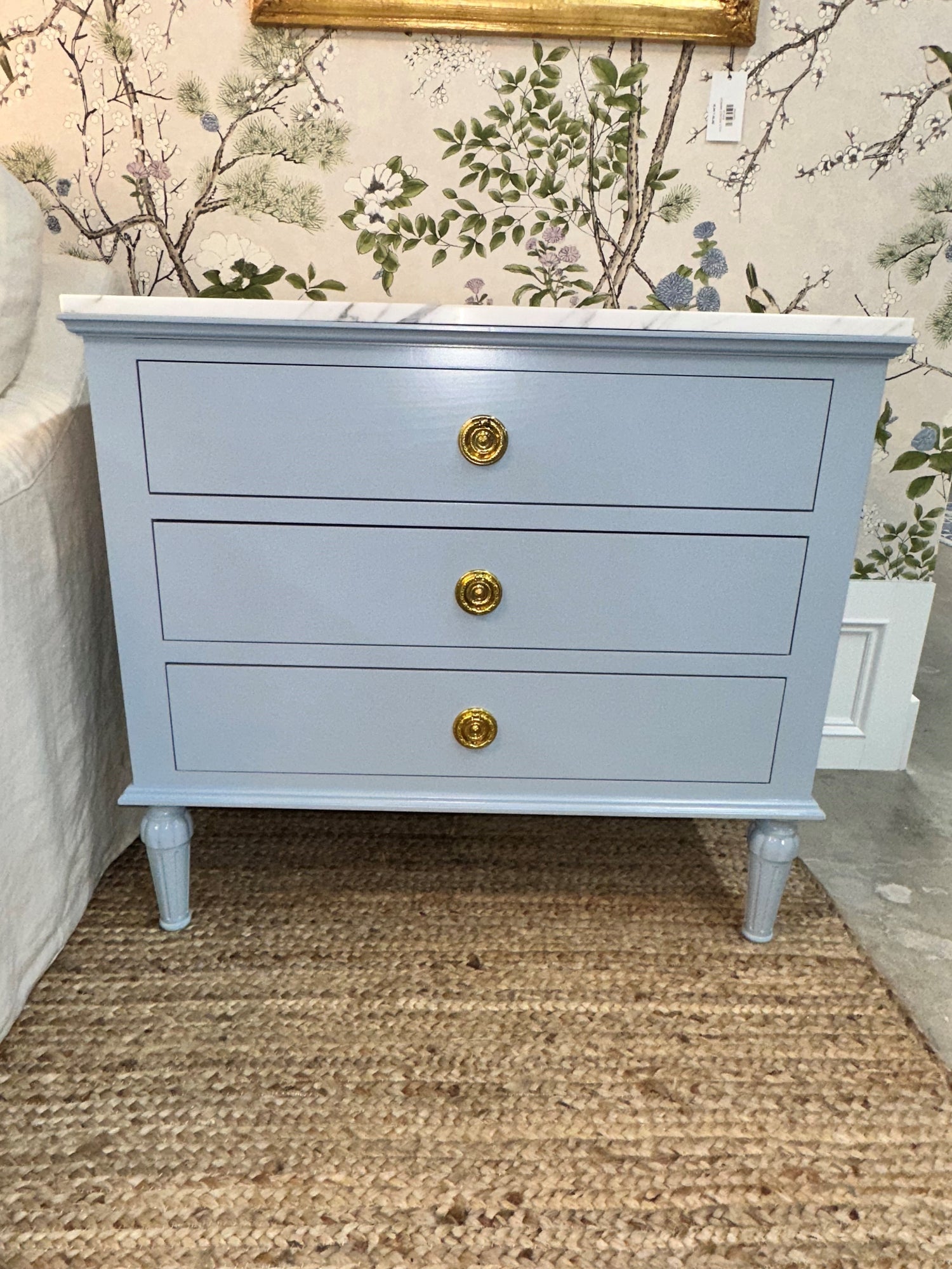 NH Royal Collection Nightstand with Statuary Marble Top