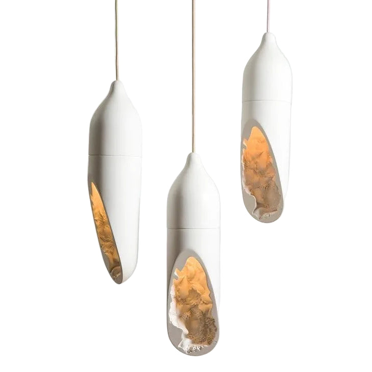 Japanese Wabi-Sabi Sculptural Pendant