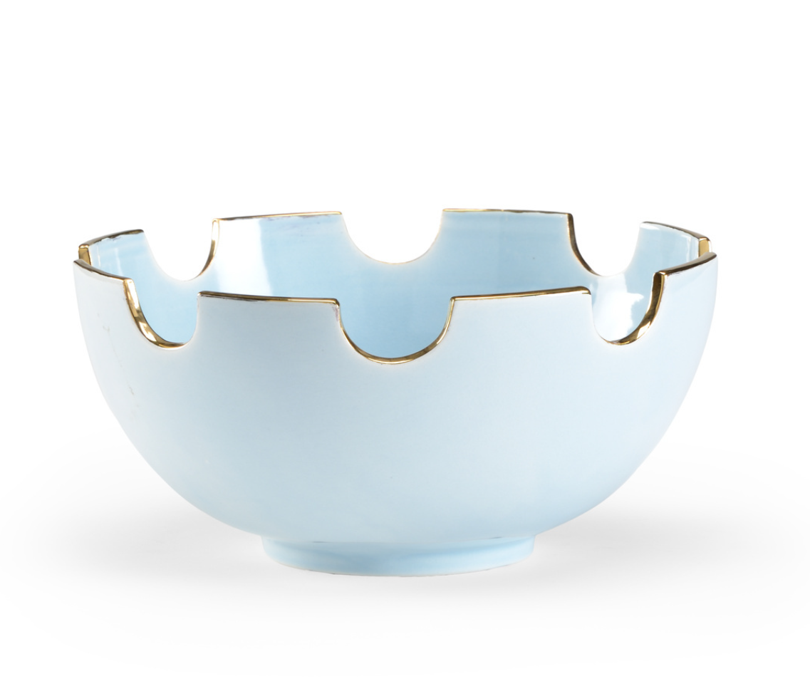 Sky Blue Handcrafted Ceramic Bowl