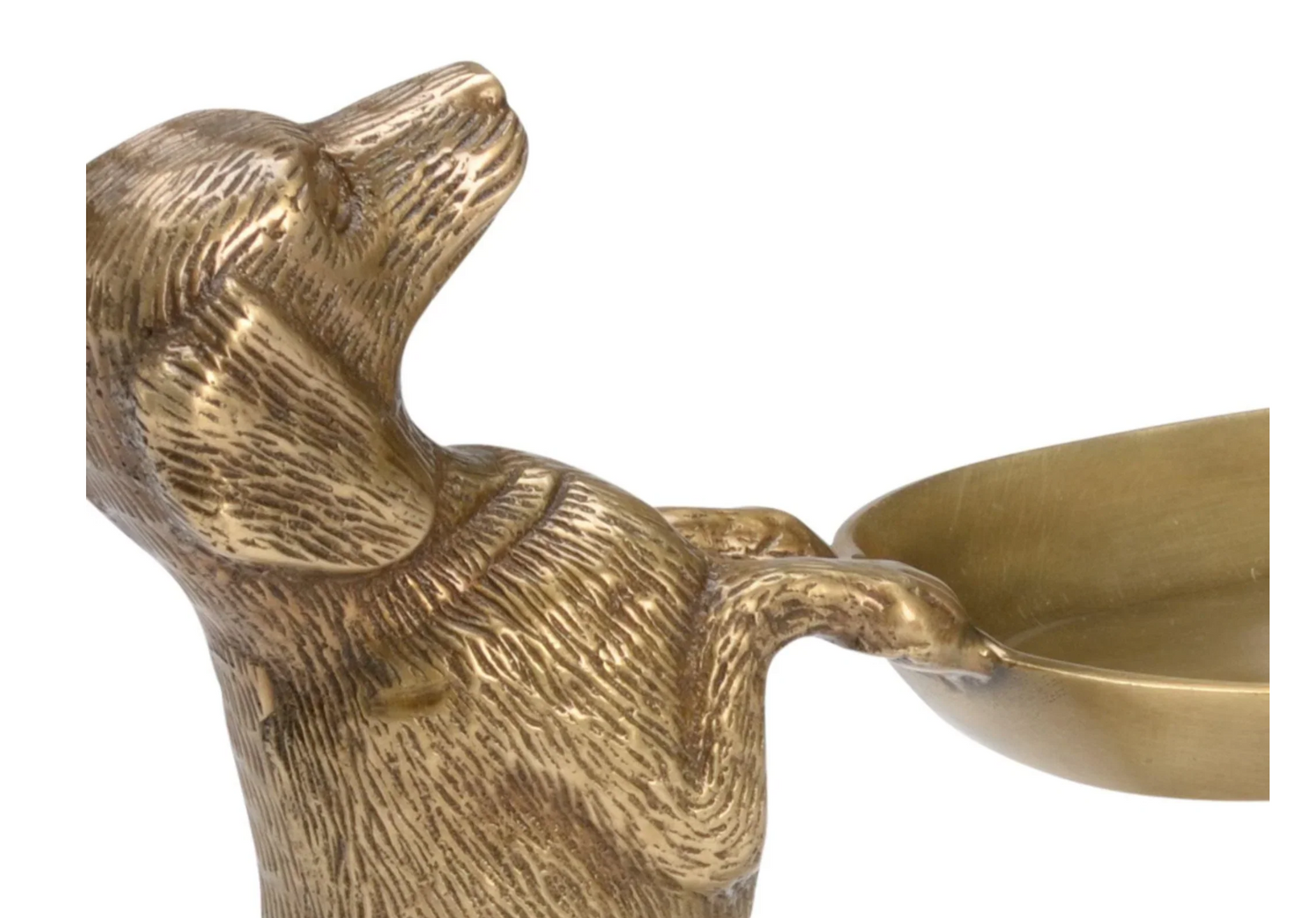 Antique Brass Dachshund Dogs Holding Tray