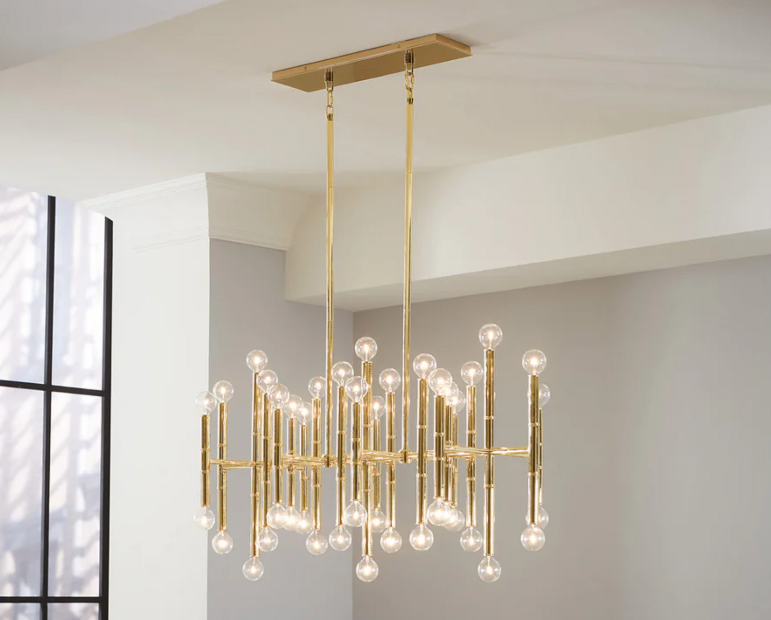 Bamboo Rectangle Chandelier