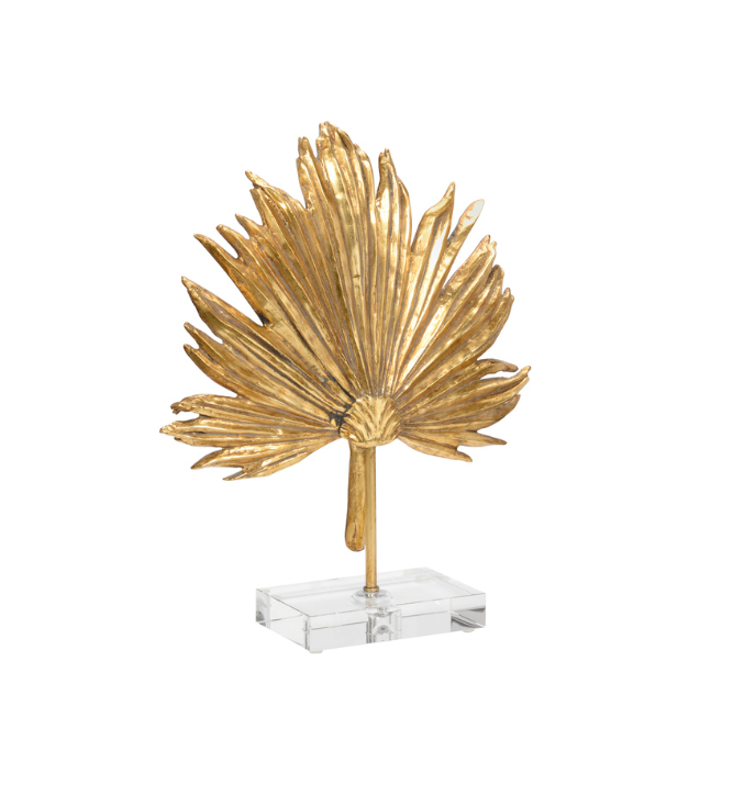 Gold Palm Leaf Sculpture