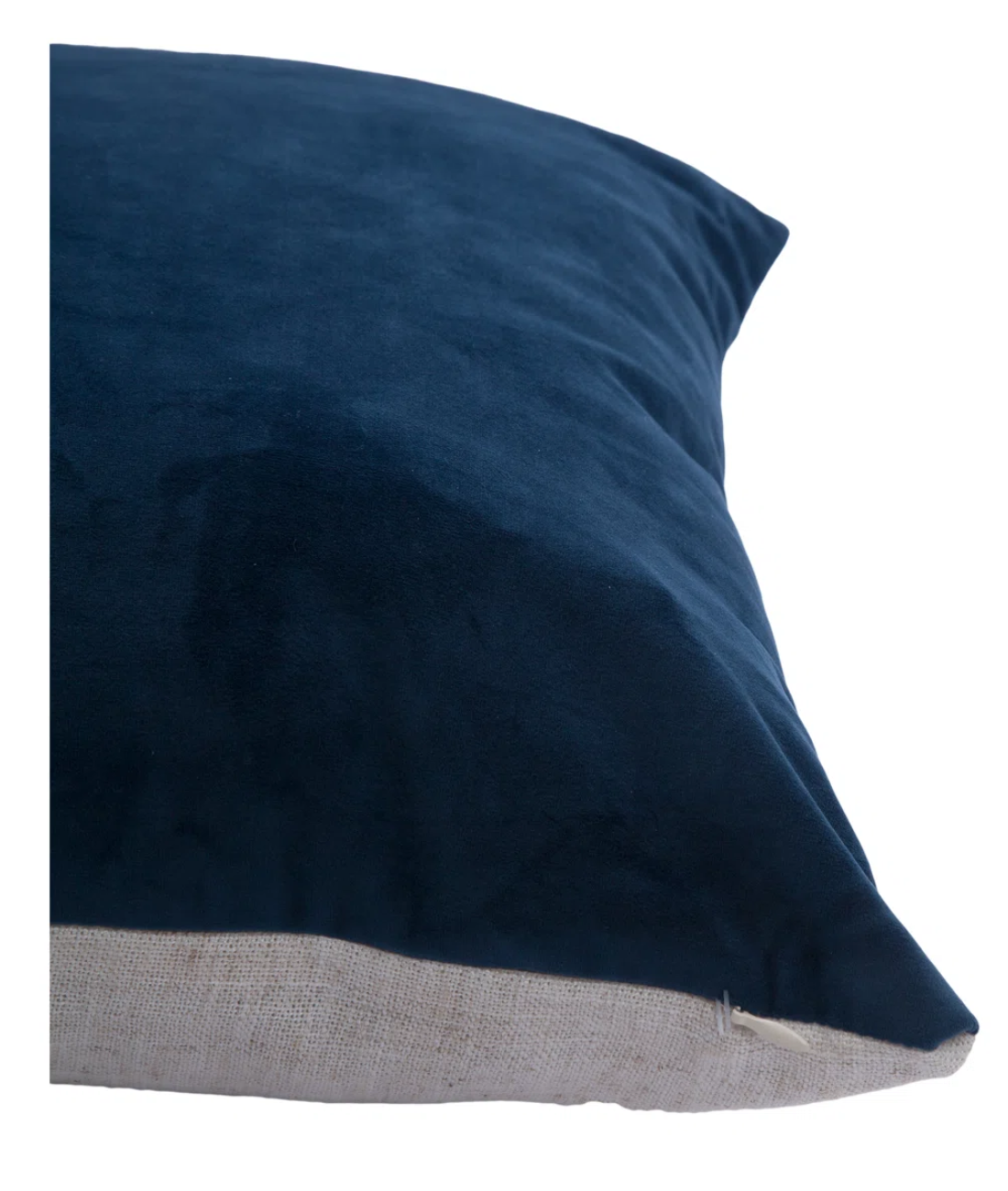 Blue Solid Velvet Pillow 20" x 20"