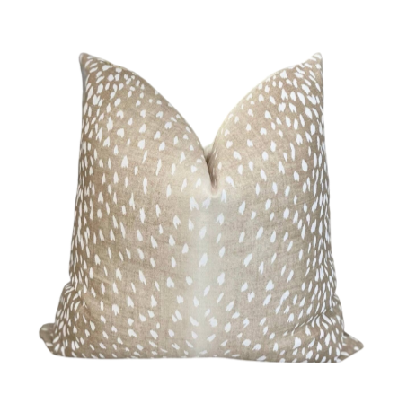 Antelope Print Pillow 22"