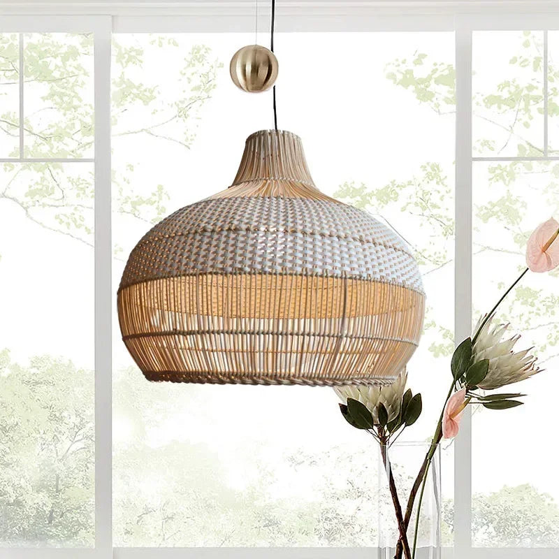 Nordic Gyro Rattan Pendant Lights (Various Sizes)