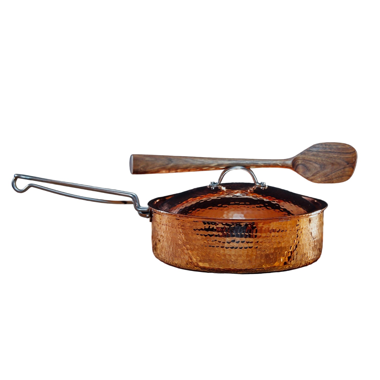 Copper Saute Pan with lid, 3 quart