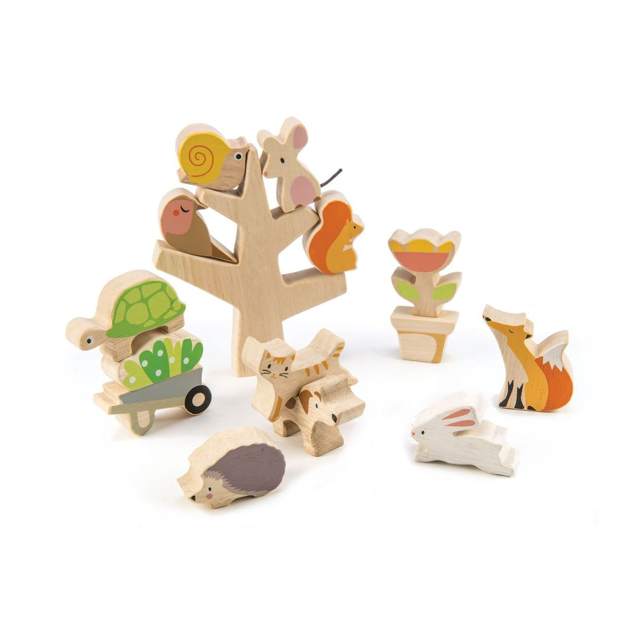 Tender Leaf Toys Stacking Garden Friends