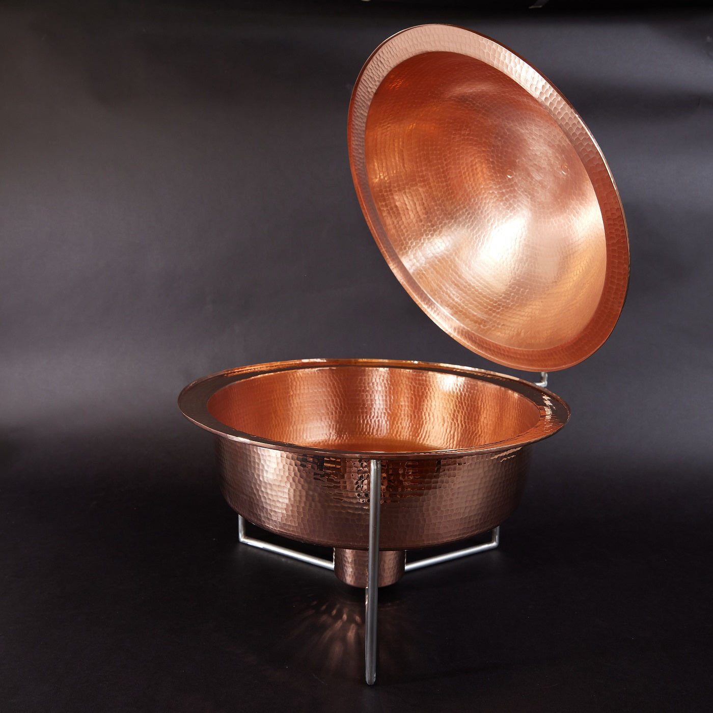 Copper Round Dome Chafers (2 Sizes)