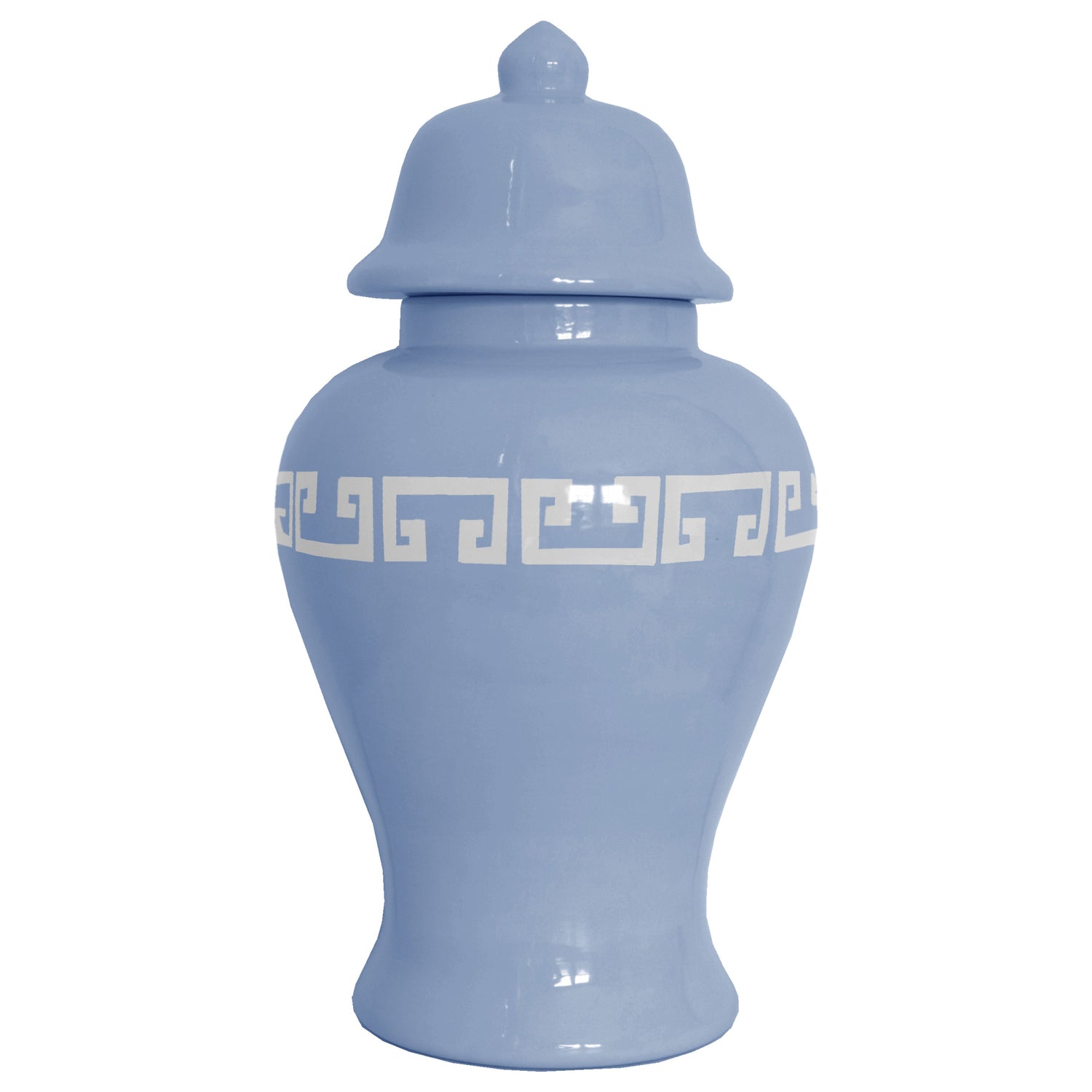 French Blue Greek Key Ginger Jars (Various Sizes)