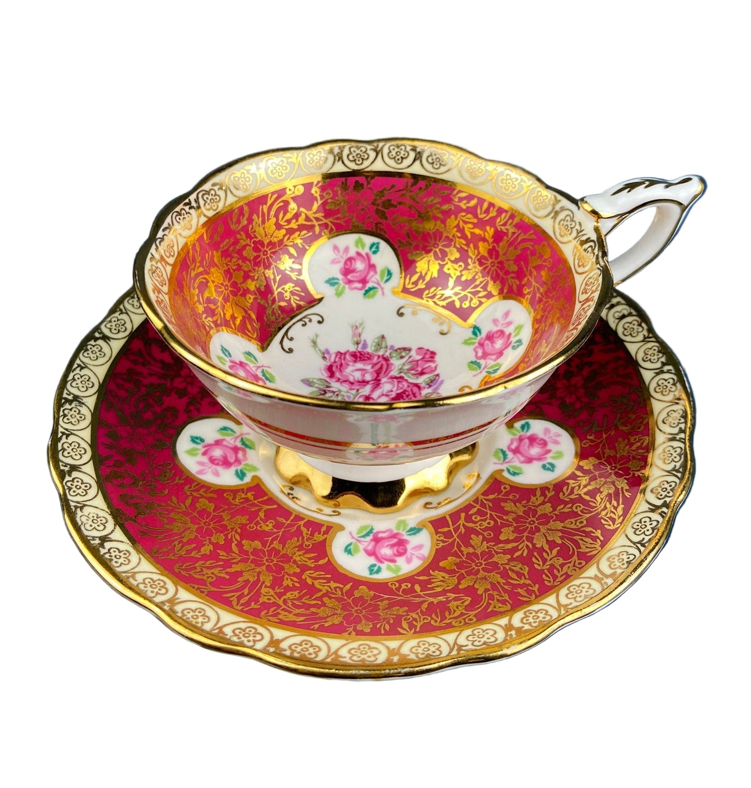 Vintage Royal Stafford Fine Bone China Cup & Saucer – Made in England