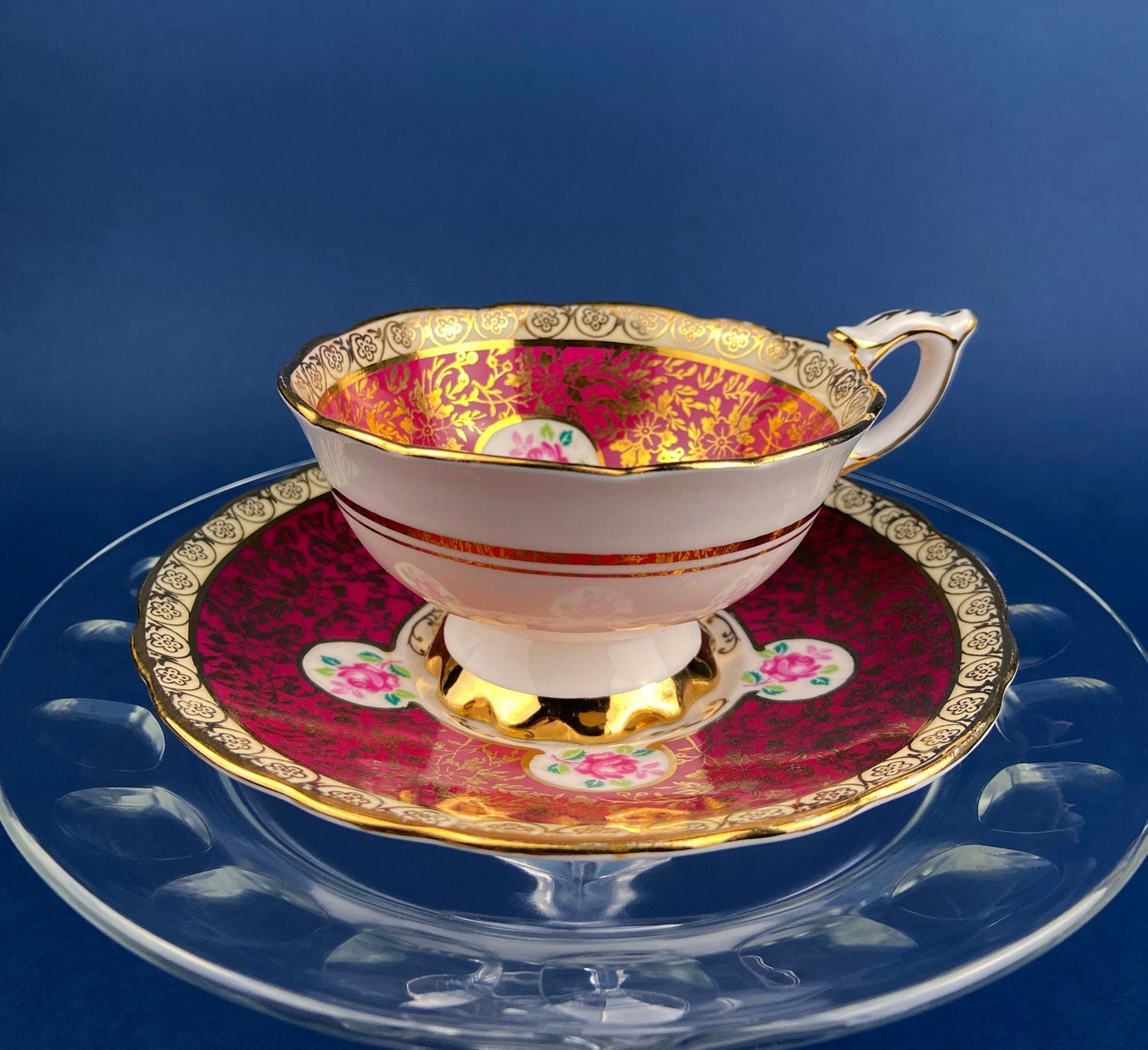 Vintage Royal Stafford Fine Bone China Cup & Saucer – Made in England