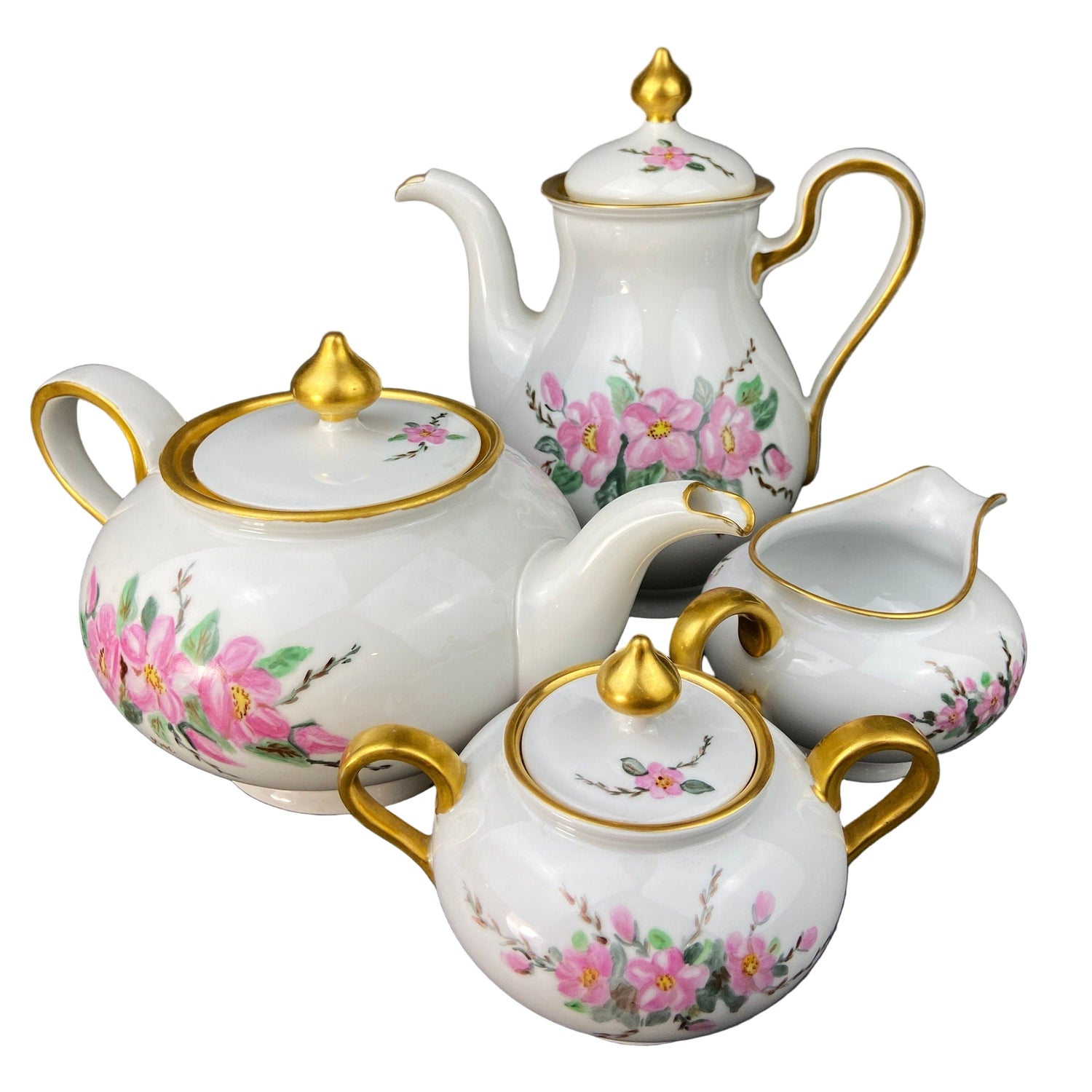 Antique Eschenbach Baronet China Set – Tea & Coffee Pots with Creamer and Sugar Bowl
