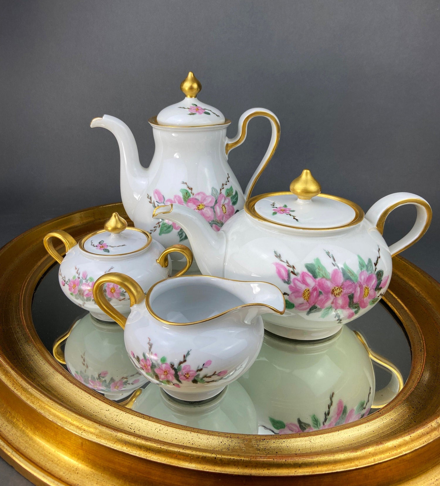 Antique Eschenbach Baronet China Set – Tea & Coffee Pots with Creamer and Sugar Bowl