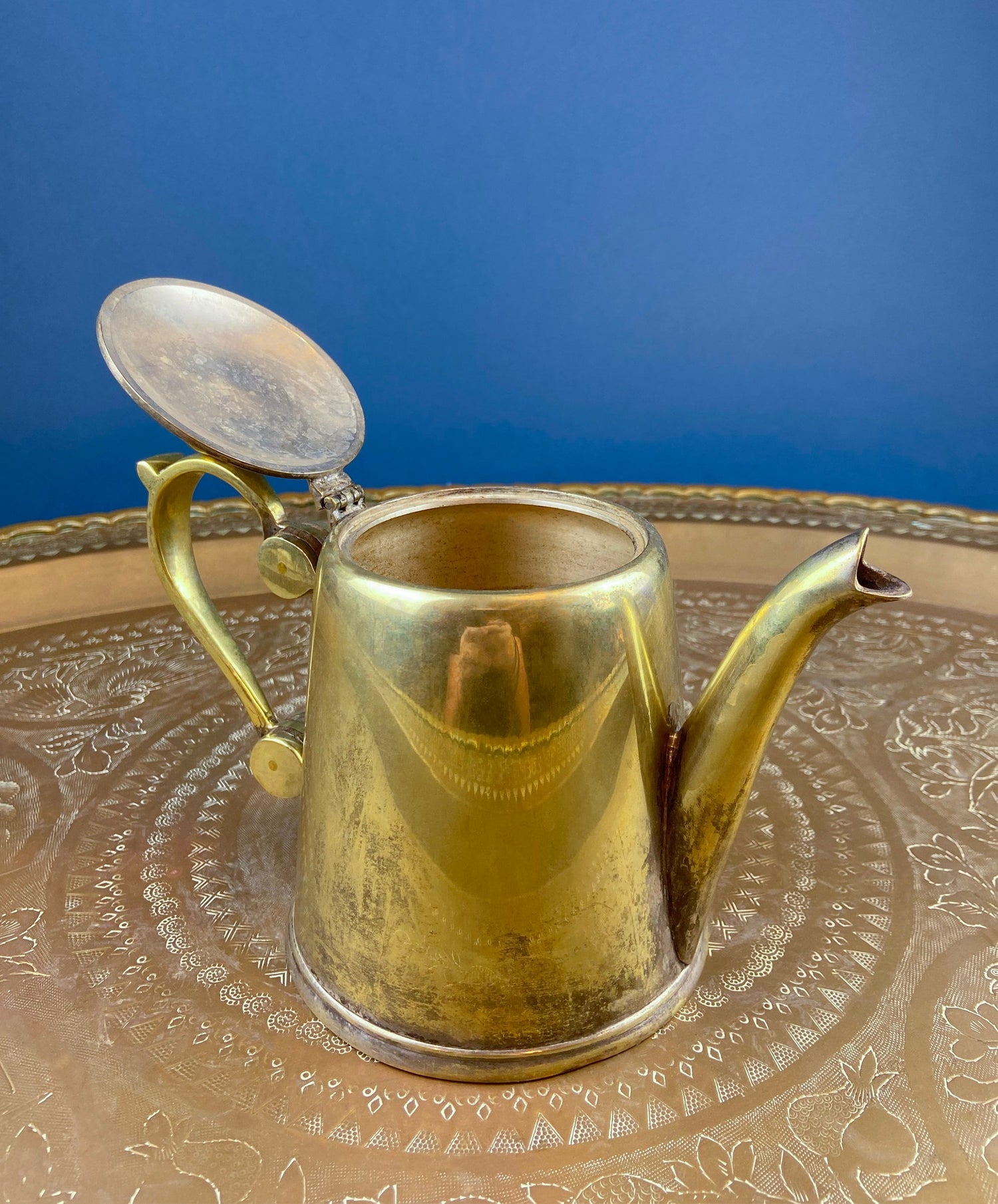 Antique Brass Teapot or Coffee Pot